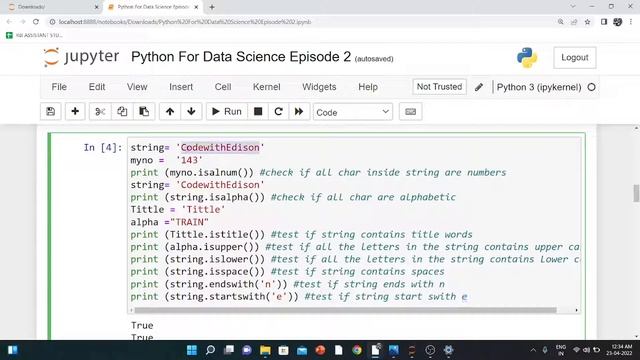 #2 Python Boolean ,Operators ,Concatenation, Data Type Conversion for Data Science смотреть онлайн