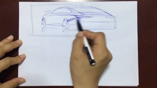[Tip] car design sketch - car side surface (part 2)