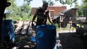 Как отрезать крышку с пластиковой бочки 200 литров