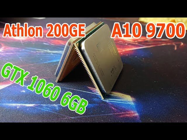 A10 9700 vs Athlon 200GE GTX1060 6GB смотреть онлайн