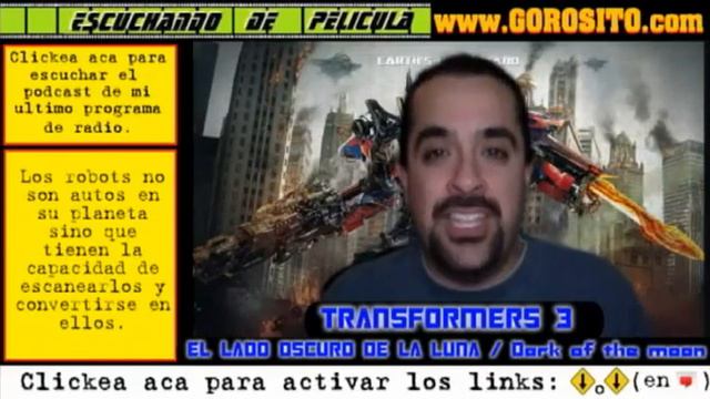 TRANSFORMERS 3 EL LADO OSCURO DE LA LUNA - video-comentario / critica / opinión de la pelicula смотреть онлайн