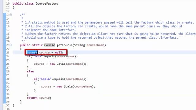 Creational Design Patterns in Java:Simple Factory Design Demo смотреть онлайн