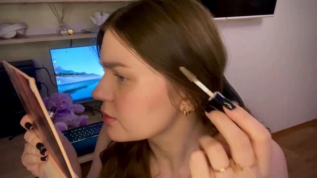 АСМР делаю себе макияж, тихий шёпот, мой макияж ? ASMR my makeup смотреть онлайн