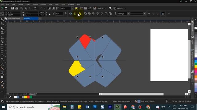 Basic Logo Creating using Smart Fill tool in CorelDRAW 2019 [ Time-lapse ] смотреть онлайн