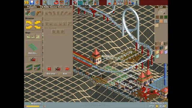 RollerCoaster Tycoon Loopy Landscapes - Arid Heights Gameplay [1] смотреть онлайн