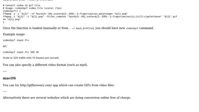 How do I convert a video to GIF using ffmpeg, with reasonable quality? (13 Solutions!!) смотреть онлайн