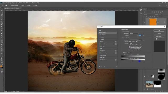 Creating Motorbike Art | Photoshop Manipulation tutorial 2023 | Hyzer Ali смотреть онлайн