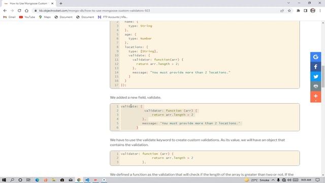 Custom Validation || Mongoose || MongoDB смотреть онлайн