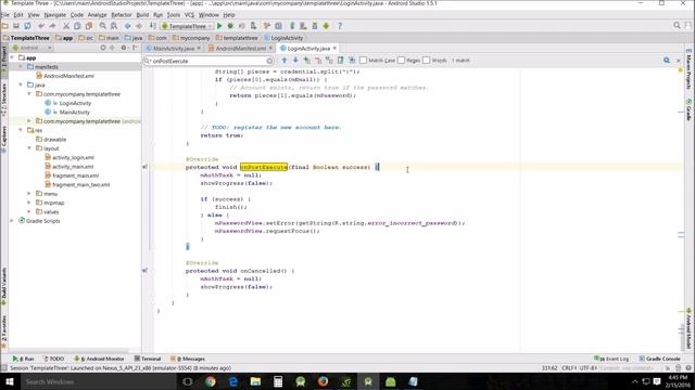 Beginners Android Studio Tutorial – 41 Template Usage Login Activity смотреть онлайн