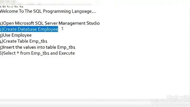 SQL Basics for beginners Part-1 | Create, Insert table смотреть онлайн