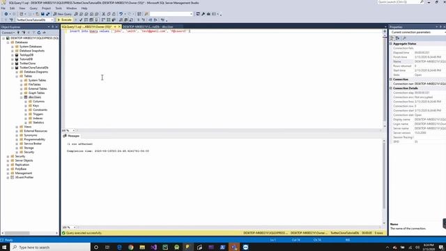 Twitter Course Part 3: SQL Insert and adding data to a table смотреть онлайн