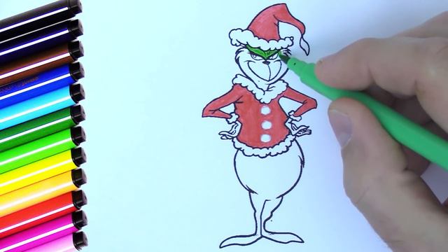 The Grinch Coloring page for kids смотреть онлайн