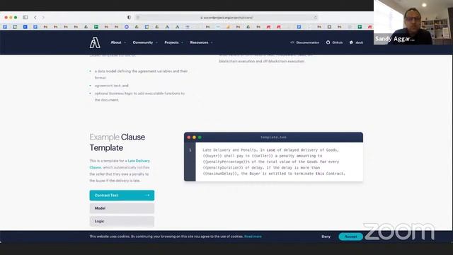 Smart Legal Contracts Using The Accord Project And Hyperledger Fabric смотреть онлайн