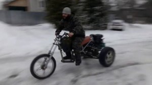трицикл трайк из мотоблока дрифт трайк своими руками