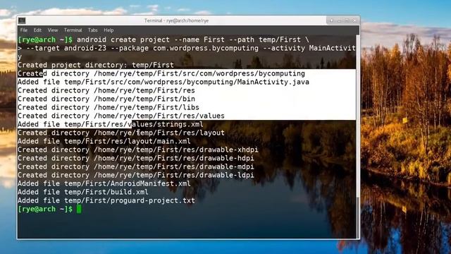 Building your first Android App via the command line смотреть онлайн