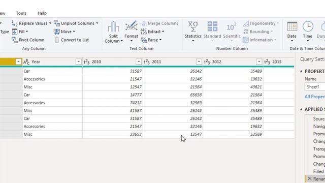 How to transform less structured data - Revenue by city example - Power BI Desktop смотреть онлайн