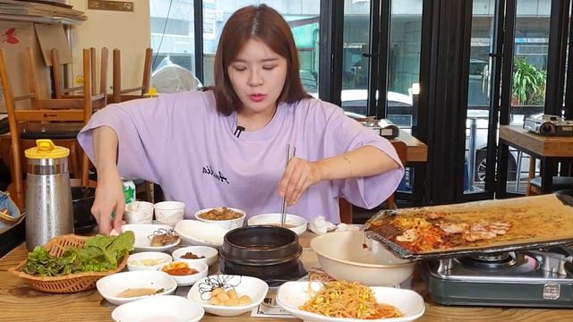 [SUB] 지글지글? 삼겹살 & 대패삼겹 먹방? ｜우리동네에 이런 맛집이...? MUKBANG
