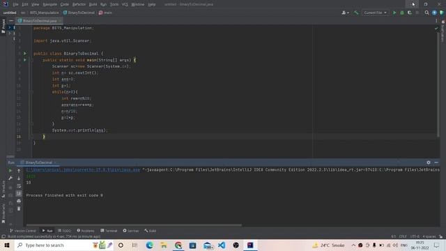 Binary Num to Dec Num in JAVA смотреть онлайн