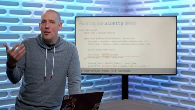 Asynchronous operations | More Python for Beginners [18 of 20] смотреть онлайн