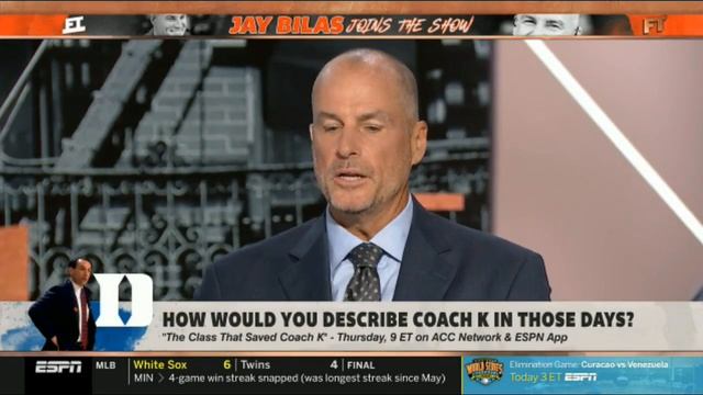 ESPN FIRST TAKE | Jay Bilas REACT to "The CLass That Saved Coach K" - Thursday, 9ET смотреть онлайн