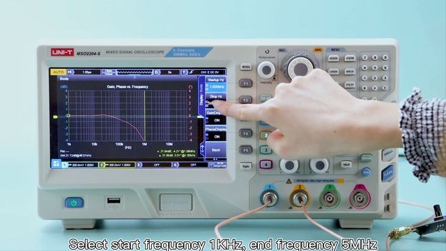 UNI-T MSO2000 Series Digital Phosphor Oscilloscopes - Bode Plot Function смотреть онлайн
