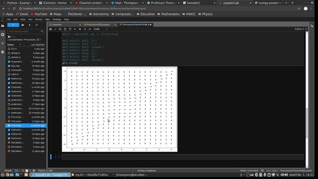 Python Example Code Direction Fields and Solutions Curves for First Order Differential Equations смотреть онлайн