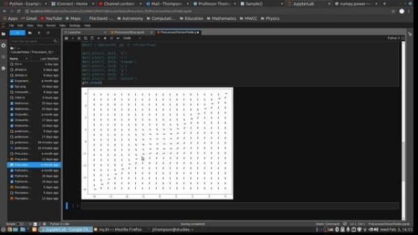 Python Example Code Direction Fields and Solutions Curves for First Order Differential Equations