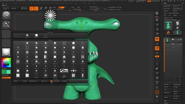 How to Start with ZBrush - PolyPaint Techniques - Part 11 смотреть онлайн