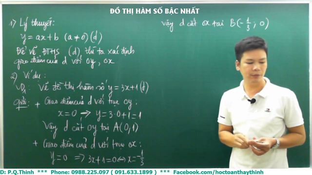 Toán 9 - Cách vẽ đồ thị hàm số bậc nhất y=ax+b смотреть онлайн