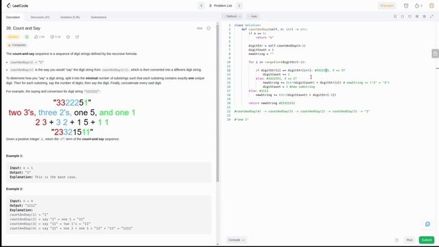 Count and Say in Python | LeetCode Series | The PyKid смотреть онлайн
