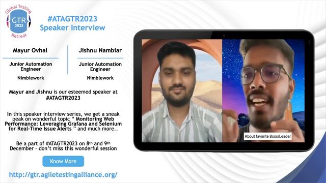 #ATAGTR2023 Speaker Interview Series - Jishnu and Mayur смотреть онлайн