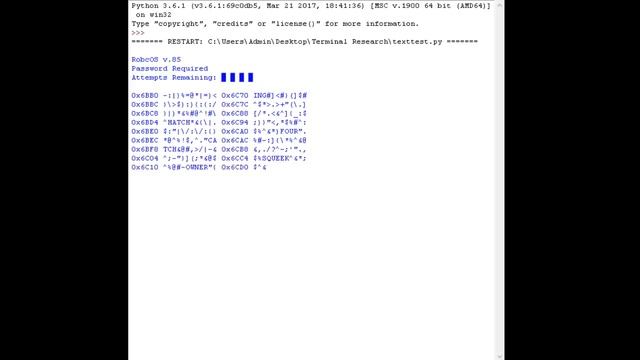 Python Fallout Terminal Test 1 смотреть онлайн