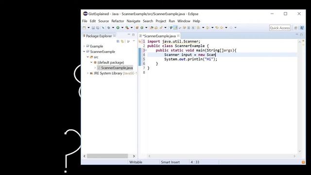 Using Scanner Class to read user input in Java. смотреть онлайн