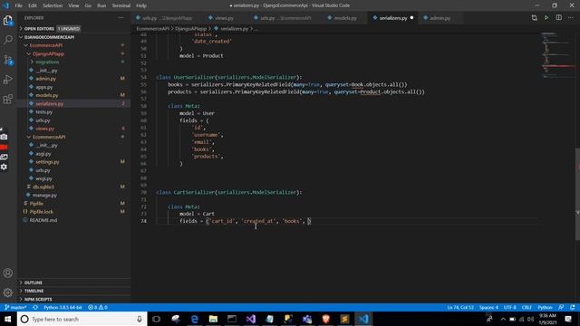 Lets Add Cors and Implement a Cart Feature in our Django REST Framework Ecommerce API смотреть онлайн