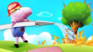 Свинка Пеппа и Джордж устроили пикник - Видео про игрушки Свинка Пеппа на русском языке