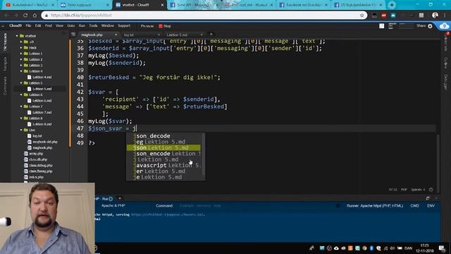 Facebook Messenger Chatbot i PHP - Del ? смотреть онлайн