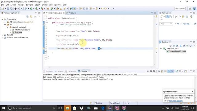 Getters and Setters and Constructor example смотреть онлайн