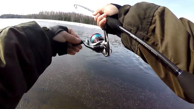 Преднерестовая ловля окуня на канале. Tict SRAM EXR-73S-SIS смотреть онлайн