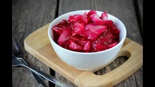 Капуста Пилюска со свеклой. Маринованная капуста. Пелюстка рецепт. смотреть онлайн