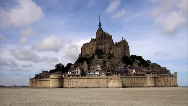 Франция. Чудеса Нормандии. Остров-крепость Мон-Сен-Мишель.