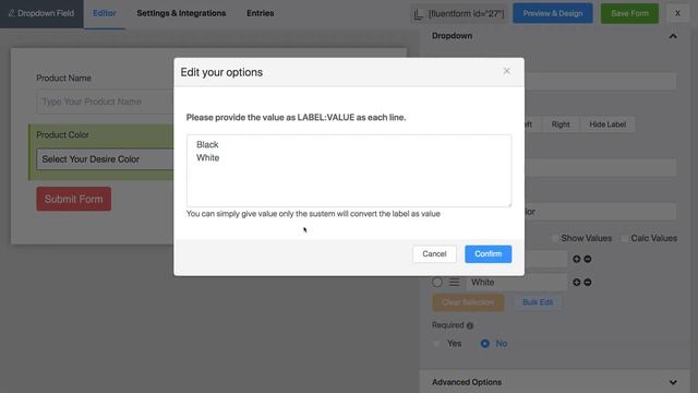 How to add a Dropdown Field in Contact Forms | WP Fluent Forms смотреть онлайн