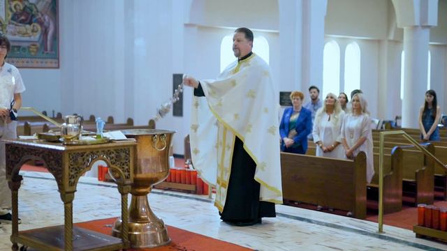 Greek Orthodox Baptism Video | Gerasimos Kairos | Holy Trinity Greek Orthodox Church Dallas смотреть онлайн
