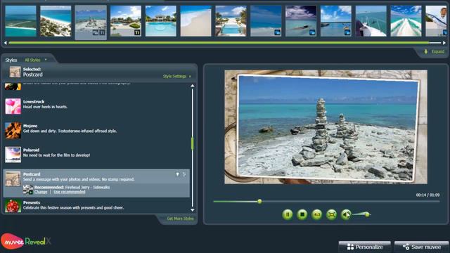 Basic muvee Reveal photo slideshow software tutorial смотреть онлайн
