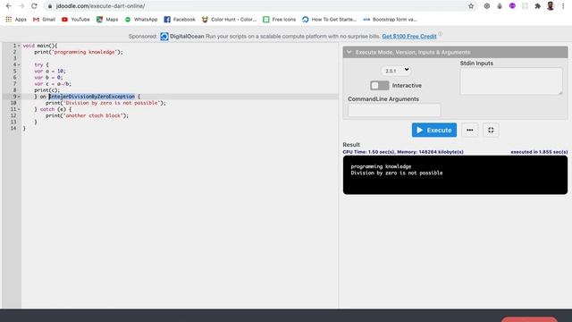 Flutter Tutorial for Beginners 24 - Learning Dart Basics | Dart Exception Handling With Examples смотреть онлайн