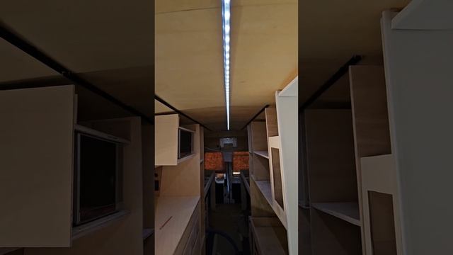 I Have My First LED Light Strip Installed In My Ford Transit Camper Van #vanbuilder #diy #vanbuild