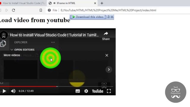Iframe in HTML | Tutorial in Tamil | Tamil Programmer смотреть онлайн