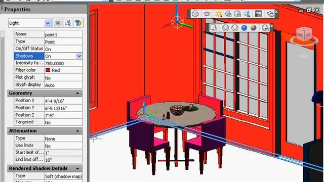 AutoCad - 10-8 Point Light إنشاء ضوء نقطي смотреть онлайн