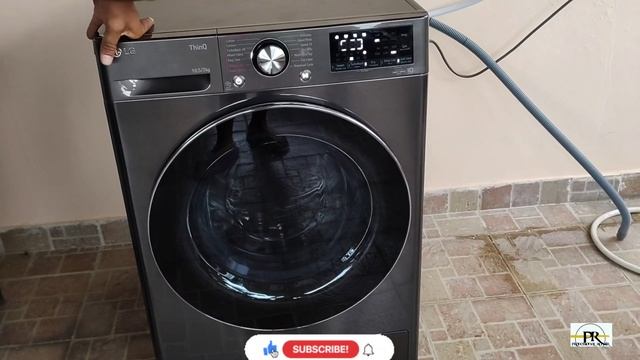 LG 10.5 Kg / 7.0 Kg Wi-Fi Inverter AI Direct-Drive  Front Load Washer-Dryer Combo FHD1057STB