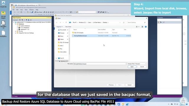 Backup And Restore Azure SQL Database to Azure Cloud using BacPac File in 2023 | # 011 смотреть онлайн