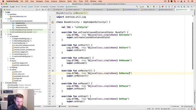 Kotlin Class 41 Lifecycle in action || Kotlin Class tutorial || Kotlin Class смотреть онлайн
